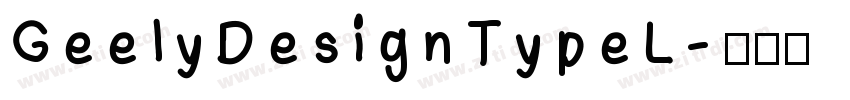 GeelyDesignType L字体转换